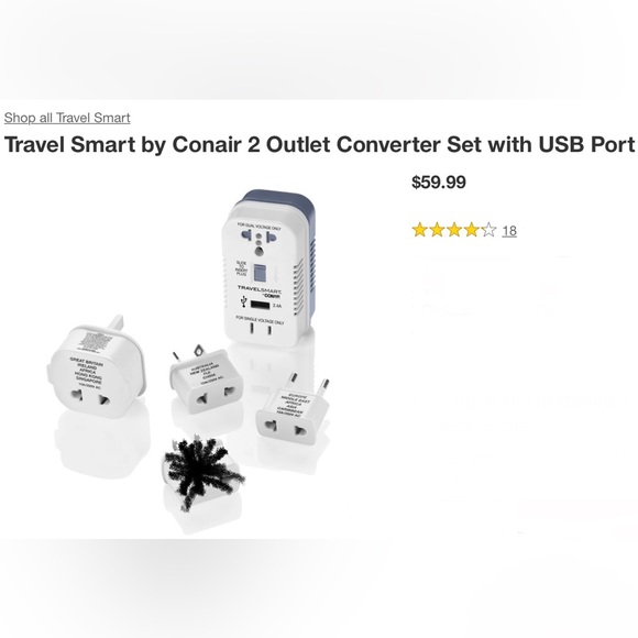 Conair Other Conair Travelsmart Convertitall Converter And